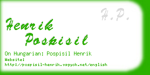 henrik pospisil business card